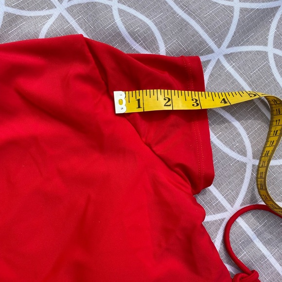 Red Two Peice SHEIN Swimsuit - Picture 6 of 9